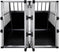 Aluminium Hondentransportbox XL - Veilig vervoer grote honden - Zwart/Zilver