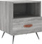 vidaXL - Nachtkastjes - 2 - st - 40x35x47,5 - cm - bewerkt - hout - grijs - sonoma - eiken