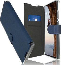 Accezz Hoesje Geschikt voor Samsung Galaxy S23 Ultra Hoesje Met Pasjeshouder - Accezz Xtreme Wallet Bookcase - Donkerblauw