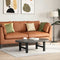 vidaXL - Salontafelpoten - 2 - st - 50x(30-31) - cm - staal - zwart