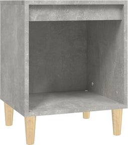 vidaXL - Nachtkastje - 40x35x50 - cm - betongrijs