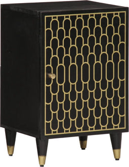 vidaXL - Badkamerkast - 38x33x58 - cm - massief - mangohout