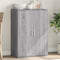 vidaXL - Dressoir - 60x31x84 - cm - bewerkt - hout - grijs - sonoma