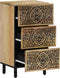 vidaXL - Bijzetkast - 40x33x75 - cm - massief - mangohout