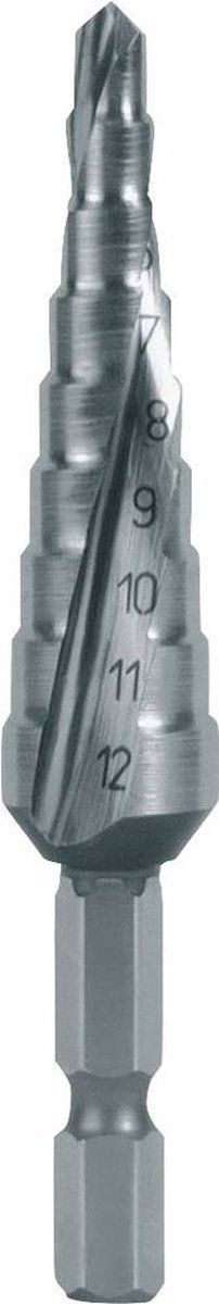 RUKO 101050-9H - Getrapte boor - HSS 4-12 mm - Gezamenlijke lengte 72 mm