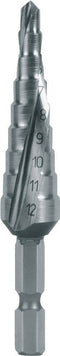 RUKO 101050-9H - Getrapte boor - HSS 4-12 mm - Gezamenlijke lengte 72 mm