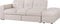 FALSTER - Slaapbank 3-zits - Beige - Polyester