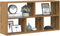 vidaXL - Wandschap - 100x25x50 - cm - bewerkt - hout - artisanaal - eikenkleurig