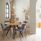 Light & Living Eettafel Magnifera - Hout/Zwart - Ø120cm - Modern,Landelijk