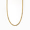 Orelia - Ketting kort - Gourmette schakel smal 0,4cm goudkleurig