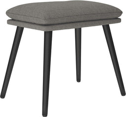 vidaXL - Voetenbank - 45x29,5x35 - cm - stof - lichtgrijs