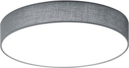 TRIO LUGANO - LED Plafondlamp - 42W - Dimbaar - Afstandsbediening - Grijs