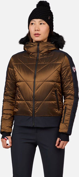 Rossignol Ventina Bomber - Ski Jas Dames - Waterdicht 15000 mm - Brons - M