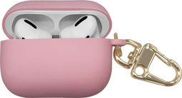 Høyde - Geschikt voor AirPods Pro 1 - Softcase hoesje - Lichtroze
