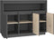 vidaXL - Dressoir - 104,5x34x80 - cm - massief - grenenhout - grijs