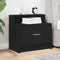 vidaXL - Nachtkastje - met - lade - 51x31x47 - cm - zwart - eikenkleurig