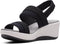 Clarks Step Cali Muir - Plateau sandalen - Elastisch bovenwerk - Black