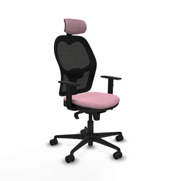 Jorquera Piqueras y Crespo 1D036N2 - Bureaustoel met hoofdsteun - Verstelbare hoogte - Roze