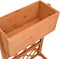 vidaXL - Latwerkplantenbak - 45x30x74 - cm - massief - vurenhout - oranje