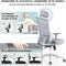Backerz Motion Mesh - Ergonomische Bureaustoel - NEN-EN1335 Gecertificeerd - Wit & Grijs Mesh