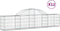 vidaXL - Schanskorven - 12 - st - gewelfd - 200x30x40/60 - cm - gegalvaniseerd - ijzer