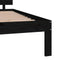 vidaXL - Bedframe - massief - hout - zwart - 180x200 - cm
