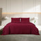 vidaXL - Dekbedovertrekset - 200x200 - cm - katoen - bordeauxrood