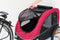 Trixie Hondenfietskar - M - Max. 22 kg - Zwart Rood - 75x63x68/137 cm