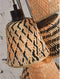 GOOD&MOJO Hanglamp Kalimantan - Bamboe/Zwart - 45x45x62cm - 7L - Scandinavisch,Bohemian - Hanglampen Eetkamer, Slaapkamer, Woonkamer