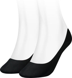 Tommy Hilfiger Regular Step - Dames Invisible sneakersok - Zwart (2 paar)
