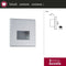 Paulmann Edge LED Wandinbouwlamp - 1,2W - 50 lm - 2700K Warmwit - Chroom Mat