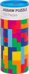 Tetris - beker & puzzelset - 100 stukjes - zwart