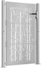 vidaXL - Poort - met - bamboe-ontwerp - 105x155 - cm - cortenstaal