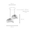 Wabi Loom Grainbeams - Plafondlamp - In hoogte verstelbaar - Zwart - 34 x 28 x 19 cm
