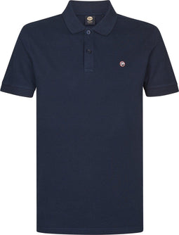 Petrol Industries - Heren Klassieke Polo Dolphin - Blauw - Maat M