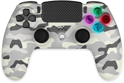 Freaks and Geeks Draadloze Controller - PS4 - Led - Witte Camo (3701625904229)
