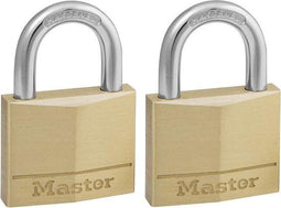 MasterLock 2 Hangsloten - 40mm - Massief Messing - Gelijksluitend