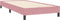 vidaXL - Boxspring - zonder - matras - fluweel - roze - 90x220 - cm