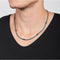 Fossil JF03314040 - Herenketting - 45 cm - Gourmette met fantasiehanger