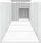 vidaXL - Kippenhok - 400x91x100 - cm - gegalvaniseerd - staal - grijs
