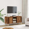 vidaXL - Tv-meubel - 102x35x50 - cm - bewerkt - hout - oud - houtkleurig