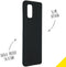 Accezz Liquid Silicone Backcover - Samsung Galaxy A41 - Schokabsorberend - Zwart