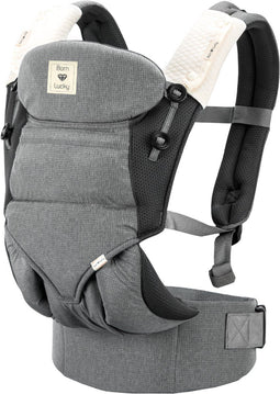 Born Lucky Draagzak - Verstelbaar - 3 Posities - Grijs