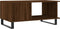vidaXL - Salontafel - 90x50x40 - cm - bewerkt - hout - bruin - eikenkleur