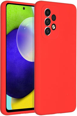 Accezz Galaxy A53 - Liquid Silicone Backcover - Schokabsorberend - Rood