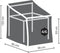 Perel Buitenhoes - Stapelstoelen - Geschikt voor 4-6 stoelen - Grijs 66 cm x 95 cm x 133 cm