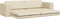 vidaXL - Vloersofa - Bed - 2-in-1 - Crème - 245x150x60.5 - cm - Stof