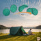 HUSH Outdoor Campingtent 2 persoons - pop up systeem - waterbestendig 2000 mm - groen