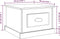 vidaXL - Salontafel - 50x50x35 - cm - bewerkt - hout - grijs