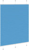 vidaXL - Plissé - rolgordijn - 105x150cm - stofbreedte - 104,4cm - polyester - blauw